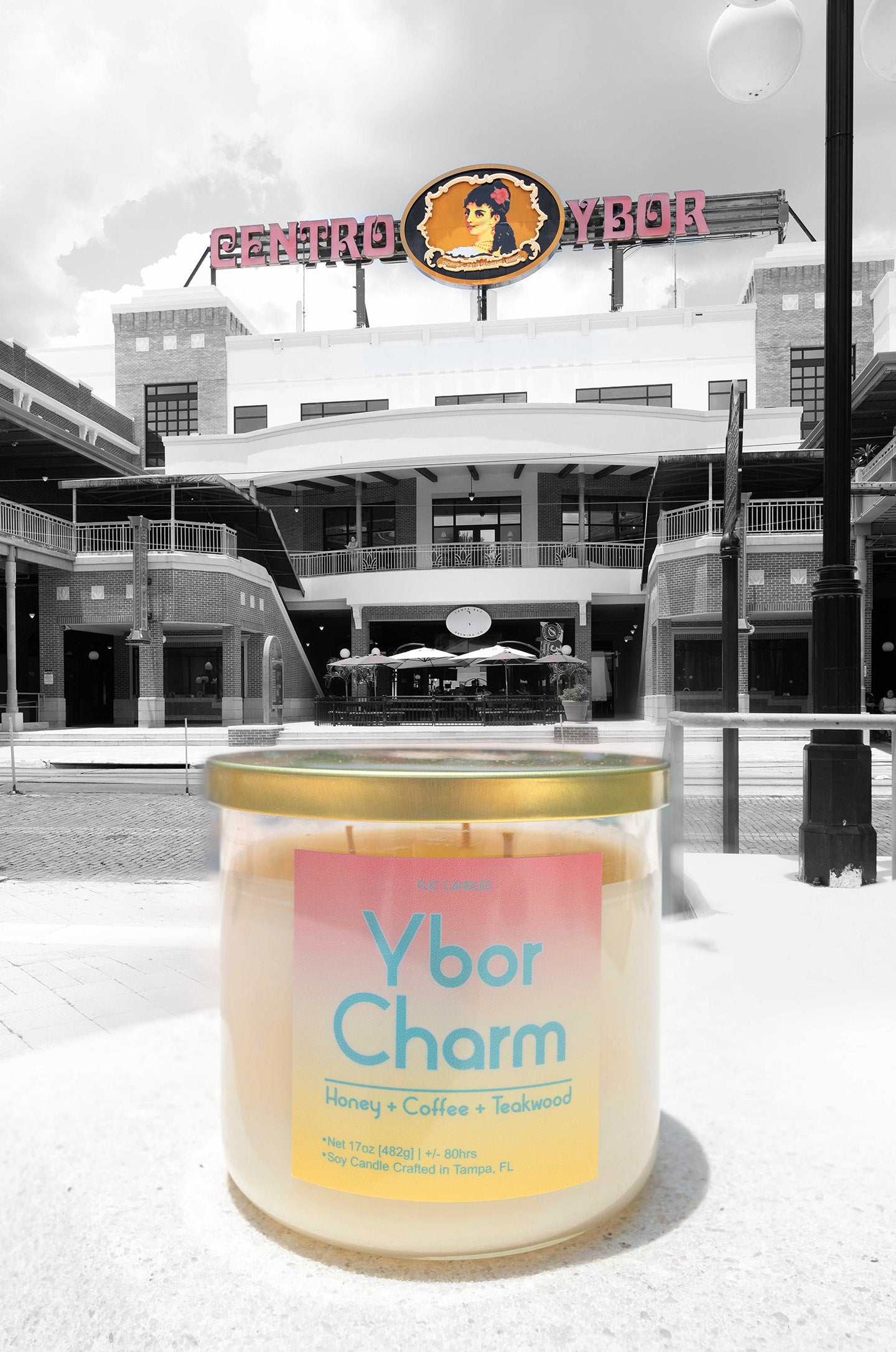 Ybor Charm Candle 17 OZ